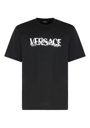 Versace logo-print T-shirt - Black