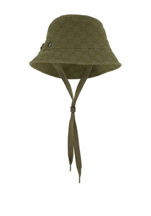 Gucci gg canvas fedora hat - Green