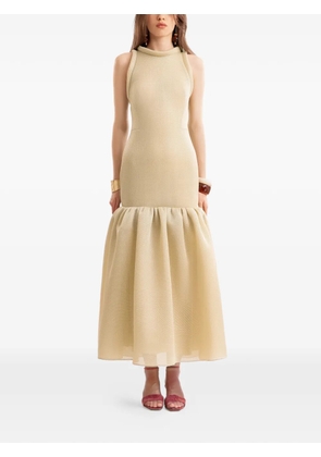 Gemy Maalouf sleeveless midi dress - Neutrals
