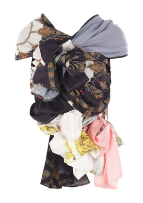 Comme des Garçons TAO draped graphic blouse - Black