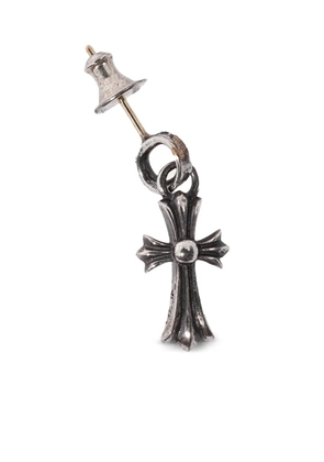 Chrome Hearts Baby Fat cross pendant earring - Silver