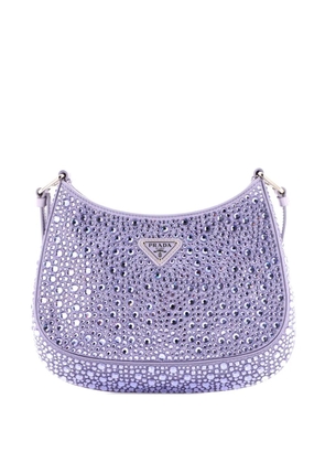 Prada Pre-Owned Cleo Shoulder Bag Crystal Embellished Satin Small crossbody bag - Purple