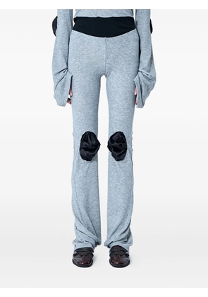 Sia Arnika satin knee-pad trousers - GREY