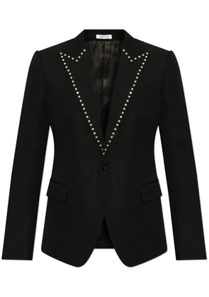 Alexander McQueen crystal-embellished blazer - Black