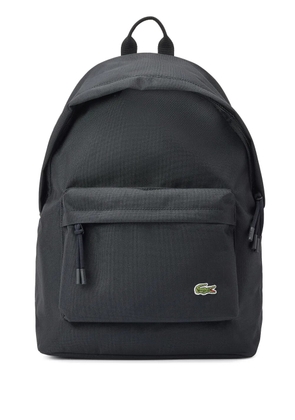 Lacoste logo-patch backpack - Black