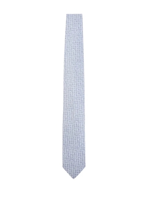 Lanvin losange-pattern tie - Blue
