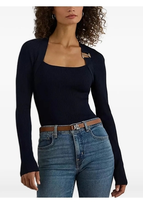 Lauren Ralph Lauren buckle-trim top - Blue