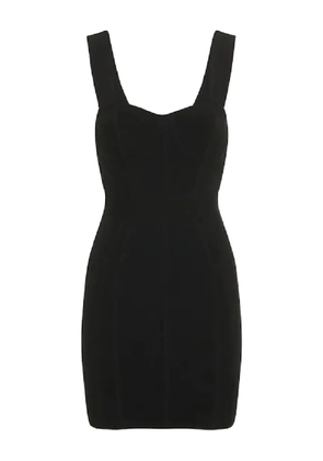 Hervé Léger sweatheart-neck mini dress - Black