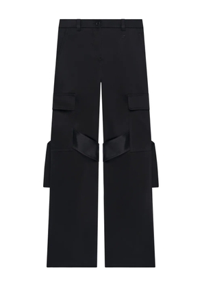 Courrèges satin-finish trousers - Black