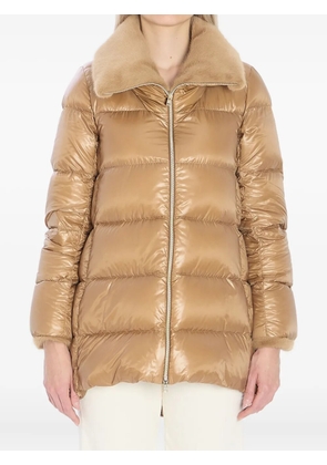 Herno zip-up puffer jacket - Neutrals