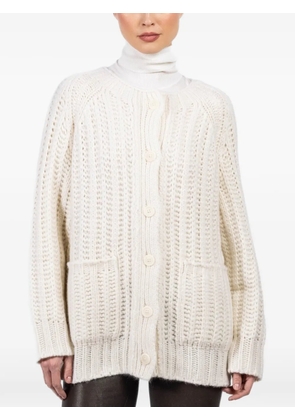 Iris Von Arnim Delphina buttoned pocket cardigan - Neutrals