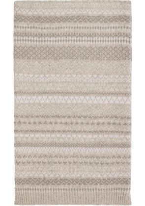 Lauren Manoogian SSENSE Exclusive Beige Jacquard Scarf