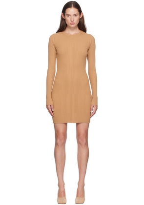 Sportmax Tan Rib Minidress