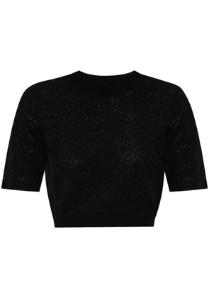 Givenchy monogram cropped T-shirt - Black