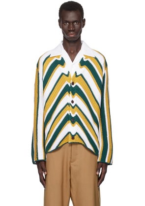 Marni Multicolor Chevron Cardigan