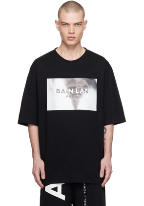 Balmain Black Hologram T-Shirt