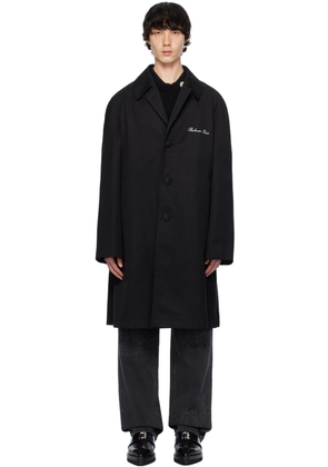 Balmain Black Embroidered Coat