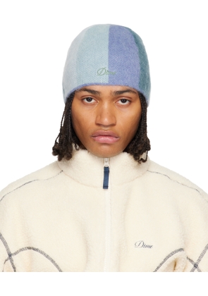 Dime Blue Mohair Skully Beanie