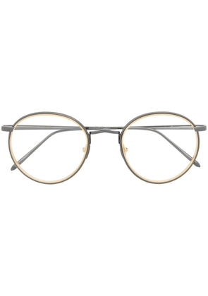 Linda Farrow Comer round-frame glasses - Silver
