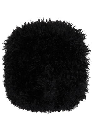 Anna Sui SSENSE Exclusive Black Faux-Fur Muff Hand Warmer