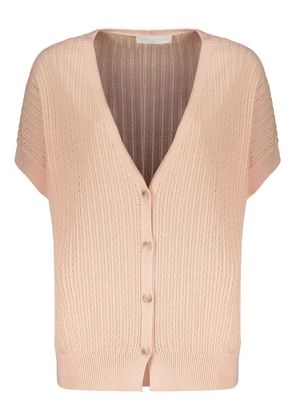 Fabiana Filippi pointelle-knit cardigan - Pink
