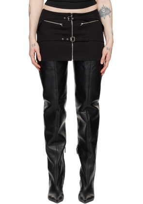 Miaou Black Gianna Miniskirt