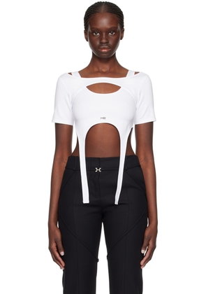 HELIOT EMIL White Hail Harness T-Shirt