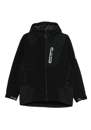 and Wander hooded zip coat - Black