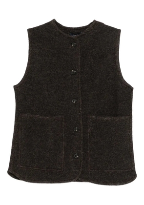 Soeur buttoned waistcoat - Brown