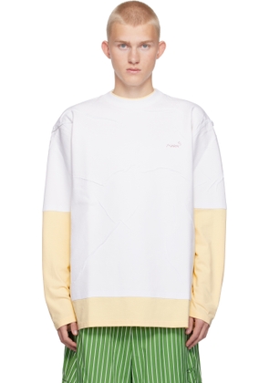 Marni Beige & White Double Layered T-shirt