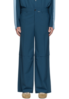 Marni Blue Marni Mending Trousers