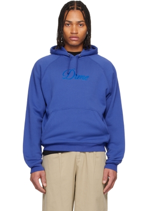 Dime Blue Cursive Hoodie