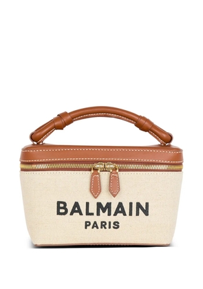 Balmain B-Army canvas tote bag - Neutrals