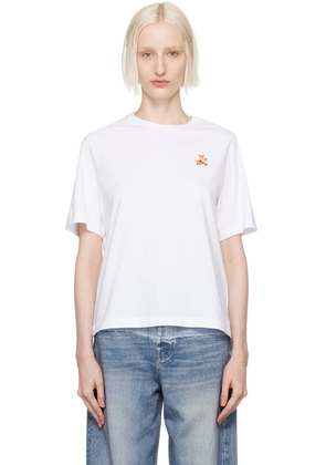 Maison Kitsuné White Speedy Fox Patch Comfort T-shirt