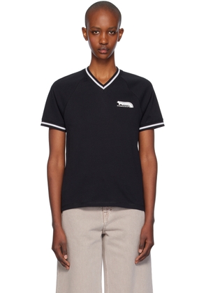 Maison Kitsuné Black Flash Fox Raglan T-shirt