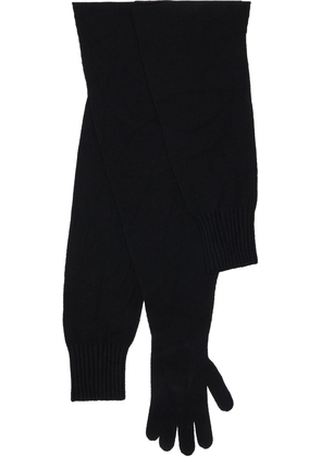 ISSEY MIYAKE Black November Sleeves Collection Stole Scarf