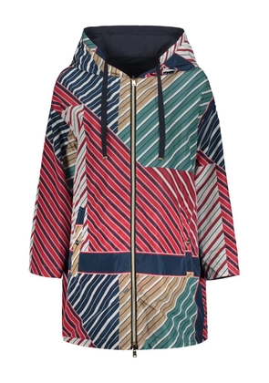 Herno reversible striped coat - Blue