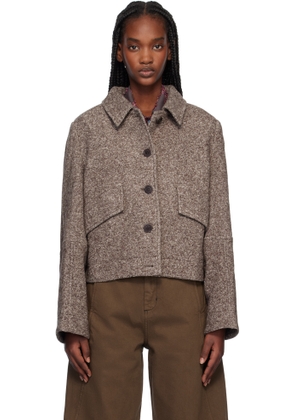 Henrik Vibskov Taupe Dusk Wool Blazer