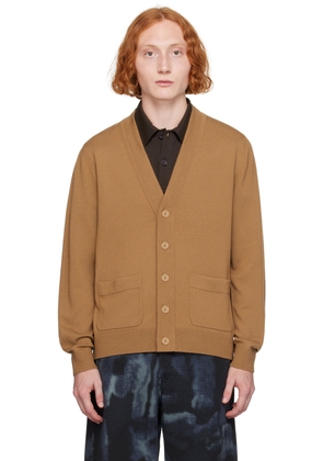 Dries Van Noten Brown Merino Wool Cardigan