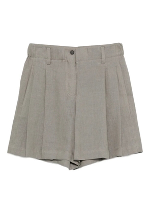 Brunello Cucinelli pleated shorts - Green
