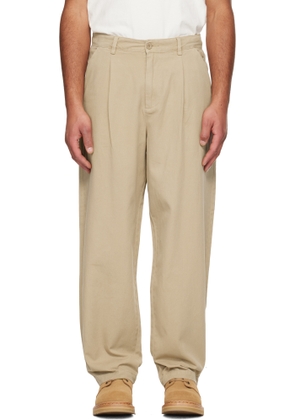 Dime Taupe Baggy Chino Trousers