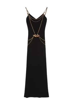 PUCCI chain-embellished slip maxi dress - Black