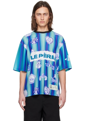 le PÈRE Blue & Green Ema T-Shirt