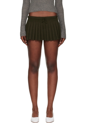 GUIZIO Khaki Vivienne Miniskirt