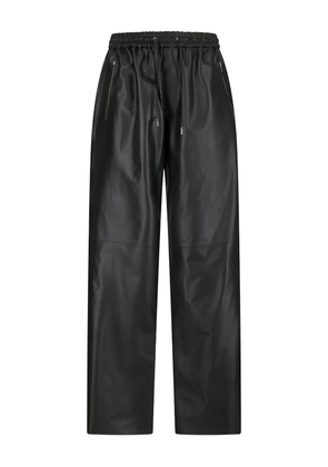 Desa 1972 drawstring leather trousers - Black