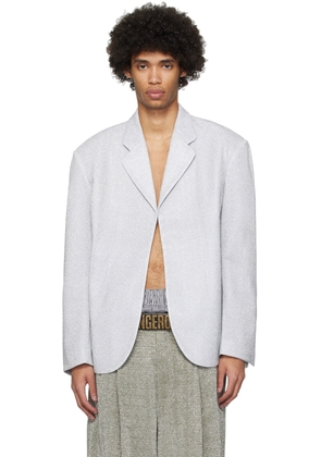 ERL Silver Metallic Blazer