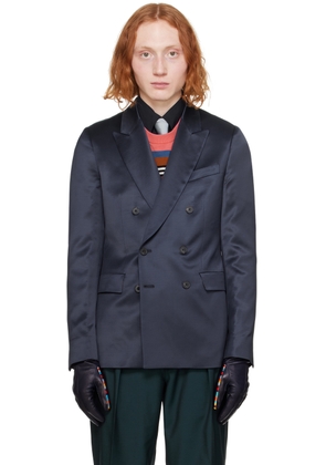 Paul Smith Navy Double-Breasted Blazer