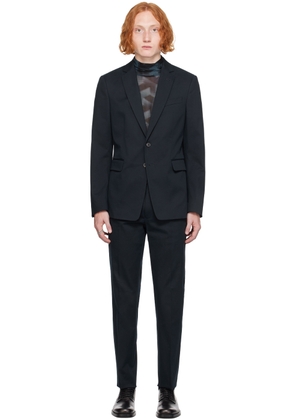 Dries Van Noten Navy Single-Breasted Suit
