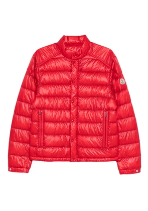 Moncler zip-pocket puffer jacket - Red