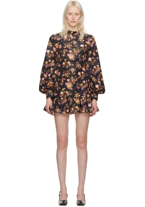 Kika Vargas Black Cher Minidress